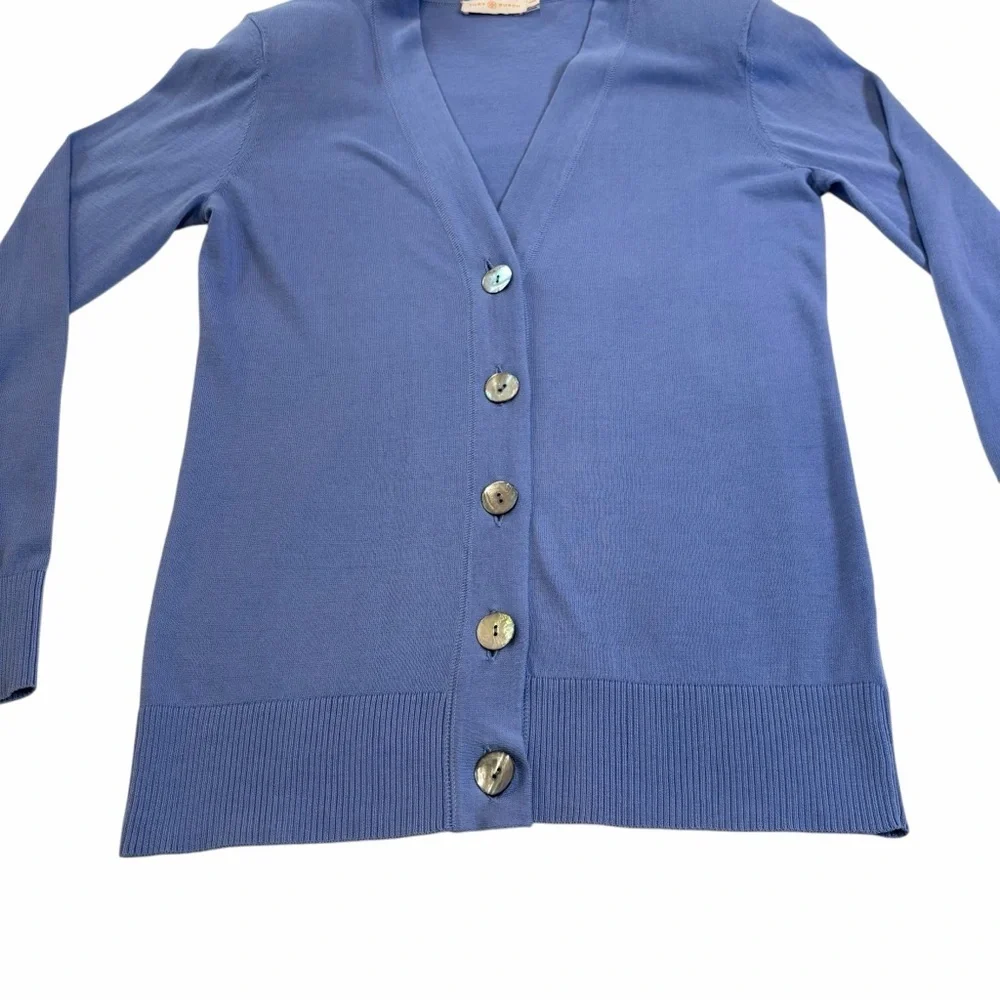 Tory Burch | Simone Cardigan | Periwinkle Blue| Medium